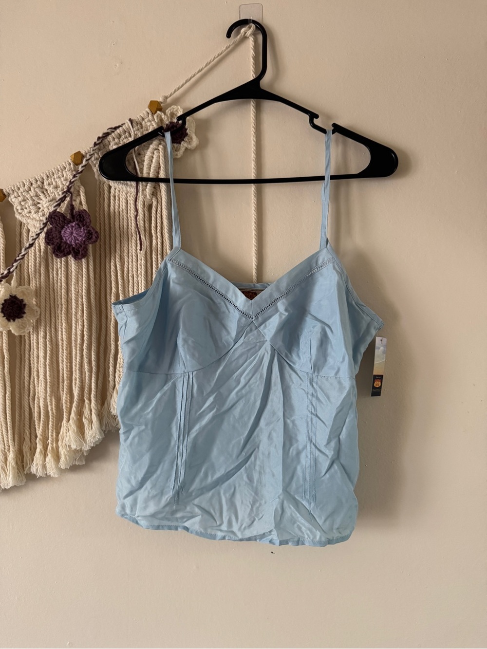 Light Blue Spaghetti Strap Camisole Top